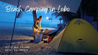 Beach Camping in Lobo  Overnight Motocamping  Lucky 5M Campsite Batangas [upl. by Lebiram317]