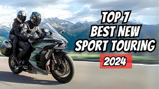 Top 7 BEST NEW TOURING MOTORCYCLE 2024 [upl. by Beeck]