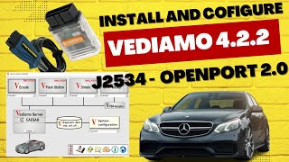 Install and config Vediamo 4 2 2 with Device J2534 Tactrix Openport2 0 [upl. by Norval]