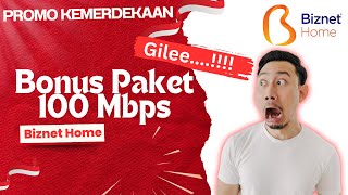 Promo Biznet Home Spesial Merdeka Bonus 100 Mbps [upl. by Eignav]