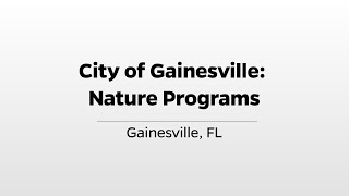 City of Gainesville Nature Parks  WUFTs Greater Good [upl. by Derward]