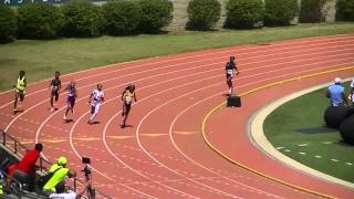 Tamari Davis 200 meter gold medal run  the Jr Olympics Detroit Mi with a time of 2655 [upl. by Faulkner]