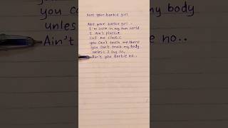 Not your Barbie girl lyrics music song avamax lyricsshortsfeed [upl. by Zaid35]