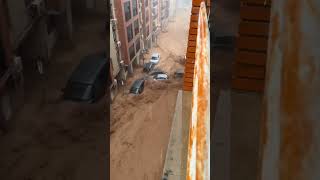 Severe Flooding in Spain Cars Swept Away in Floodwaters [upl. by Hultin]