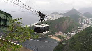 The Coolest Cable Car in Brazil To Sugarloaf Mountain in Rio de Janeiro [upl. by Aloiv]