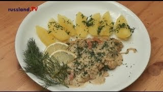 Fisch in Krensoße Rezept [upl. by Yenttirb]