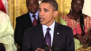 Video US Präsident Obama lädt junge Afrikaner und Afrikannerinnen in die USA ein [upl. by Olodort]