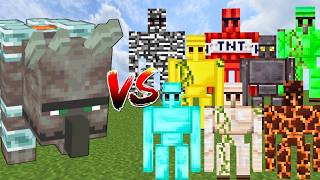 RAVAGER vs ALL GOLEMS  Minecraft Mob Battle [upl. by Natsirt]