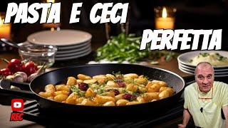 Pasta Ceci e Pancetta Croccante La Ricetta Semplice e Gustosa [upl. by Nirok964]