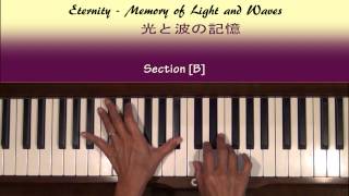 Eternity Memory of Lightwaves Piano Tutorial SLOW Sections [upl. by Lac818]