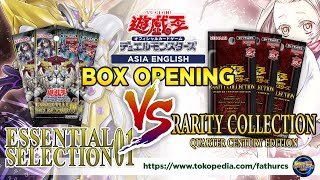 unboxing ESSENTIAL SELECTION 01 vs RARITY COLLECTION  YuGiOh OCG Asia English Edition yugioh [upl. by Roydd]