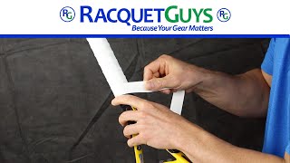 How to install an overgrip on your tennis racquet by Racquetguys [upl. by Niai611]