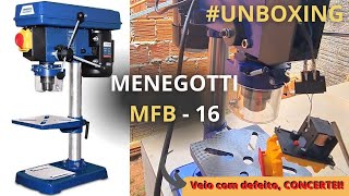 FURADEIRA DE BANCADA MENEGOTTI MFB16 [upl. by Minier]