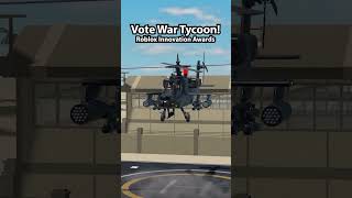 Vote for War Tycoon TODAY 🎉 robloxinnovationawards wartycoon shorts [upl. by Eceinaj]