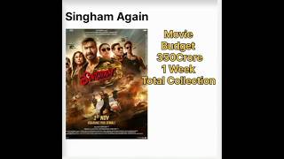 Singham Again Movie 1Week Total Collection  shorts ytshorts short youtubeshorts movie [upl. by Persons]