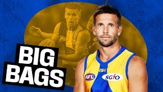 LECRAS West Coast small forward kicks 12 goals v Essendon  2010  Big Bags  AFL [upl. by Pettit]