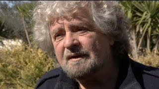 euronews interview  Lock stock and one smoking Beppe Grillo [upl. by Ardnael]