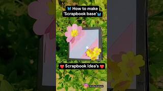 How to make scrapbook base How to make scrapbook for school projectshortsscrapbook [upl. by Laresa]