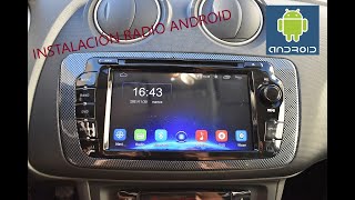 SEAT IBIZA 6J  QUITAMOS LA RADIO ORIGINAL E INSTALAMOS SISTEMA MULTIMEDIA ANDROID 🔈🔉🔊 [upl. by Turpin]