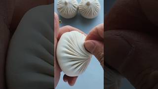 Delicious meat momos making in handmadeshortshandmademomosfood [upl. by Strepphon]