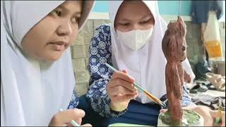 Tugas membuat Patung teknik Butsir bahan clay [upl. by Ransell]