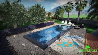 Massimo Pennisi Garden designer progettazione giardino con piscina [upl. by Adnilrem]