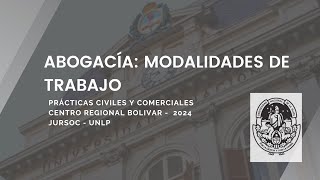 Modalidades de trabajo de abogados y abogadas [upl. by Clower]