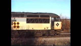 56081 propels its train into Rossington Colliery [upl. by Chesna]