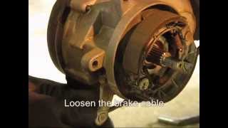 How to change brakeshoes  drumbrake [upl. by Aziza]