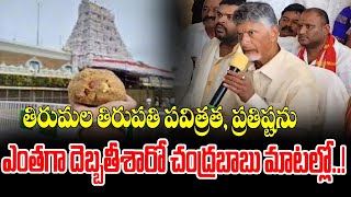 Chandrababu Naidu Expresses Heartfelt Concerns Over Tirumala Tirupati’s Sanctity and Prestige  WMM [upl. by Aron]