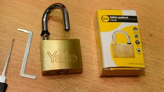 como Abrir un Candado Yale Italiano de 40 mm Apertura de candado Yale para Locker [upl. by Everard146]