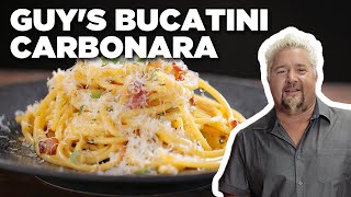 Guy Fieris Bucatini Carbonara  Food Network [upl. by Kehoe203]