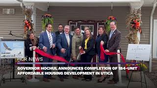 Governor Hochul Announces Completion of 184Unit Affordable Housing Development in Utica [upl. by Auqined]