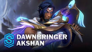 Dawnbringer Akshan Wild Rift Skin Spotlight [upl. by Karol]