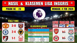 Hasil Liga Inggris Tadi Malam  MAN UNITED vs WEST HAM  CHELSEA vs WOLVES  EPL 2024 Pekan 23 [upl. by Carnes]