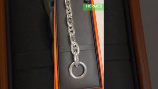 Hermès unboxing the Chaine d’ Ancre bracelet in silver  hermes fashion luxury unboxing [upl. by Jaymie]