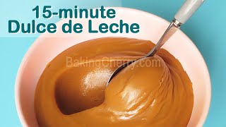 How to make Dulce de Leche in 15 Minutes  Smooth and Creamy Caramel Toffee Recipe  Baking Cherry [upl. by Notle]