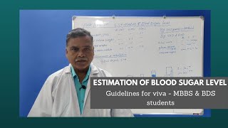 Practical 1  Estimation of Blood Sugar Level  Guidelines for Viva for MBBS amp BDS students  MBS [upl. by Ecinev746]