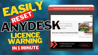 Easily Reset Any desk License in Just One Minute anydesk solution quick viral trending shorts [upl. by Erdnaxela]