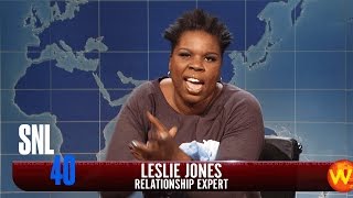 Weekend Update Leslie Jones on 420Singlescom  SNL [upl. by Atnahsal]