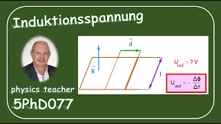 Physik 5PhD077 Induzierte Spannung [upl. by Bhatt271]