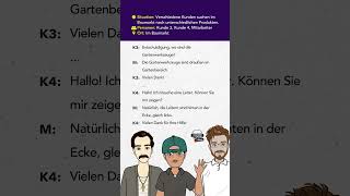 A1A2 DIALOGE zum Lesen amp Hören  Deutsch lernen durch Hören DldH dldh learninggerman [upl. by Calore]