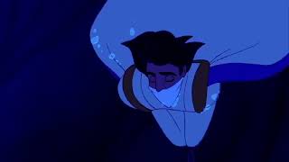 Aladdin 1992 Aladdin Gets CaptureGenie Saves Aladdin from Drowning Scene [upl. by Yzus]