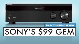 The Best BUDGET Stereo Receiver Sony Receiver Review  Sony STRDH190 [upl. by Micheline]