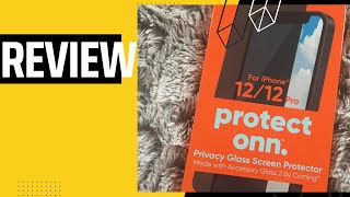 Review for onn Privacy Glass Screen Protector for iPhone [upl. by Emeline592]