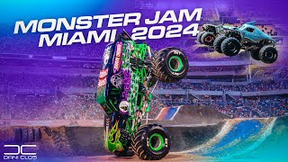 BACK FLIP en COCHE ​⁠MonsterJam Miami DaniClos [upl. by Gnak398]