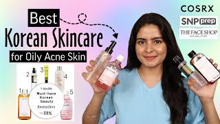 Best Korean Skincare Products for Oily Skin  FaceshopOneThingCosrxSNP  Kashika [upl. by Rudiger803]