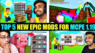 Top 5 Epic Mods For MinecraftPocket Edition 121 Best YoutuberMod download for MCРЕ [upl. by Leamsi]