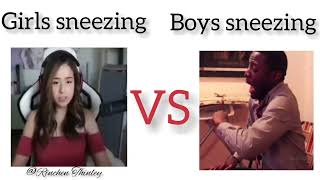 Girls sneezing vs Boys sneezing Part 1 [upl. by Hermie]