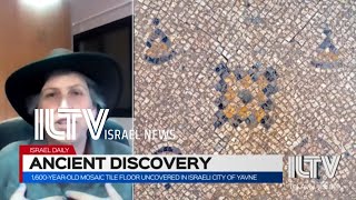 1600yearold mosaic tile floor uncovered in Israeli city of Yavne Anat Harrel [upl. by Truitt]